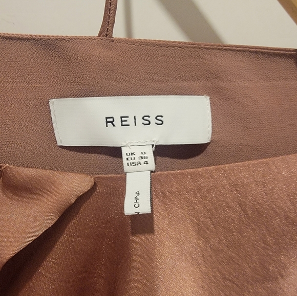 Reiss Sara Ruffle Pleated Midi Dress - Picture 2 of 4